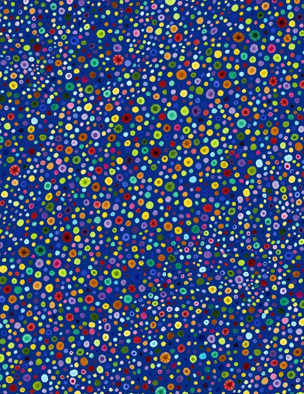 Blue Wilmington Glass Beads - 108" Wideback - Wilmington Prints