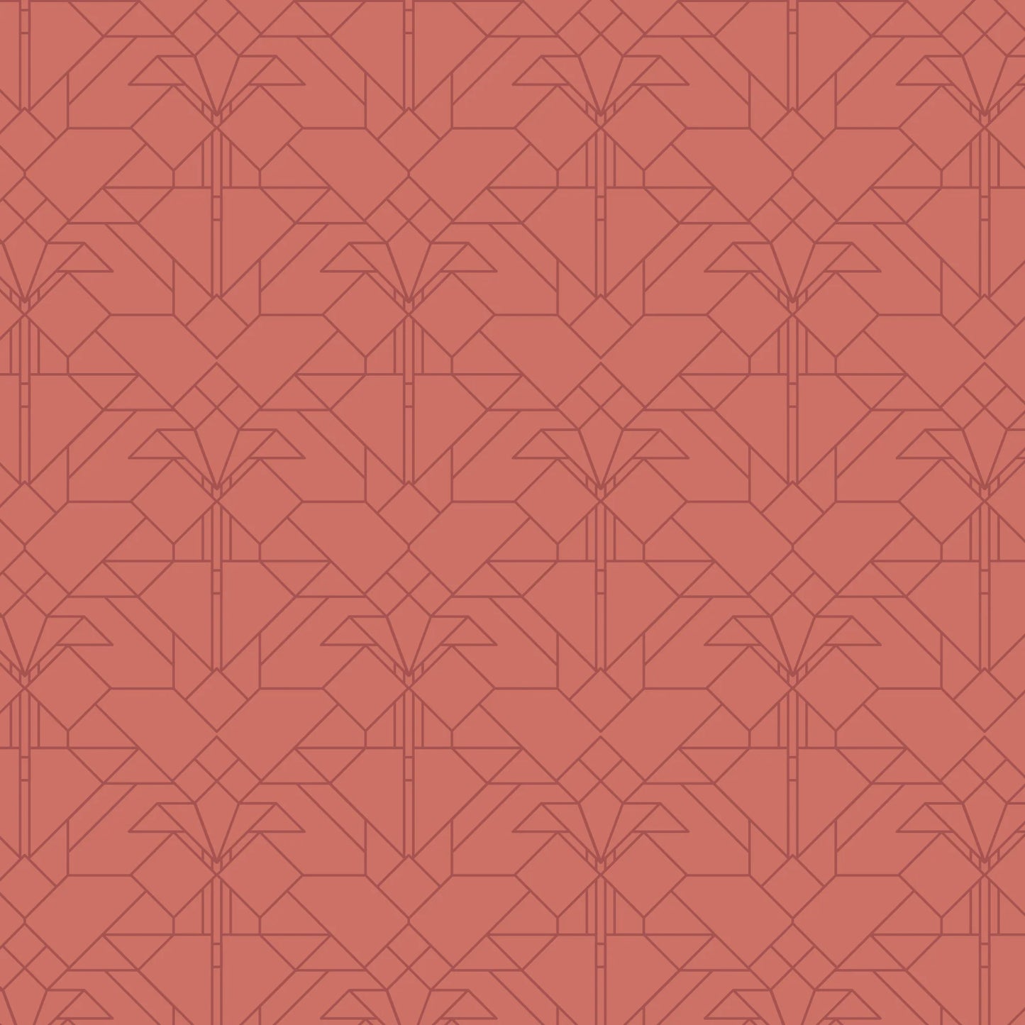 Bright Tonal Coonley Tulip - Frank Lloyd Wright Collection by Cloud9 108" Quilt Backing (Copy)
