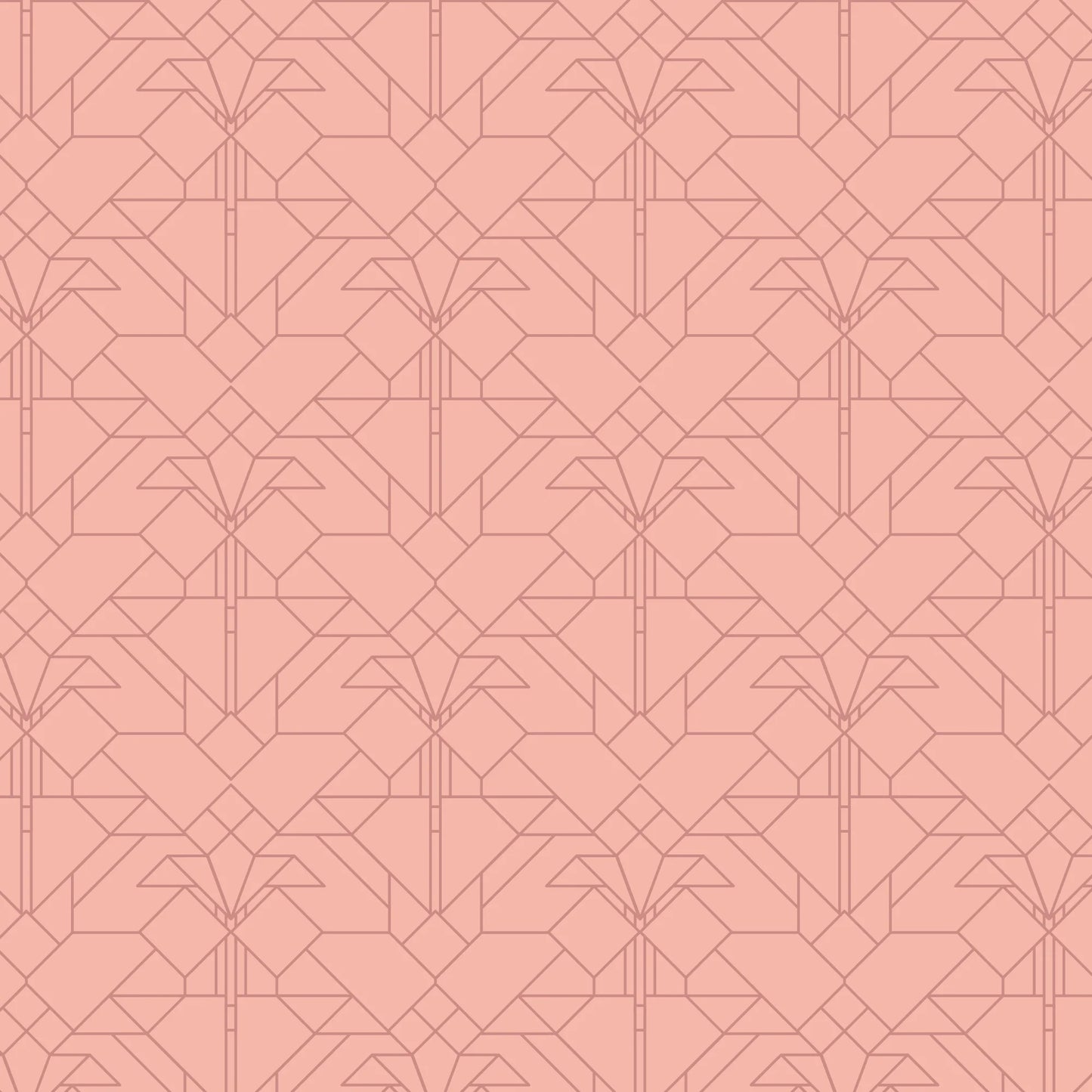 Desert Tonal Coonley Tulip - Frank Lloyd Wright Collection by Cloud9 108" Quilt Backing