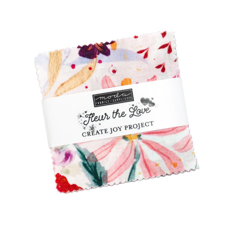 Fleur The Love Layer Mini Charm Pack by Create Joy Project for Moda
