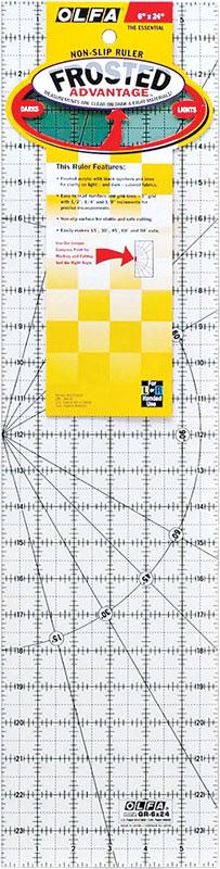 Frosted Ruler 6"x24" by Olfa