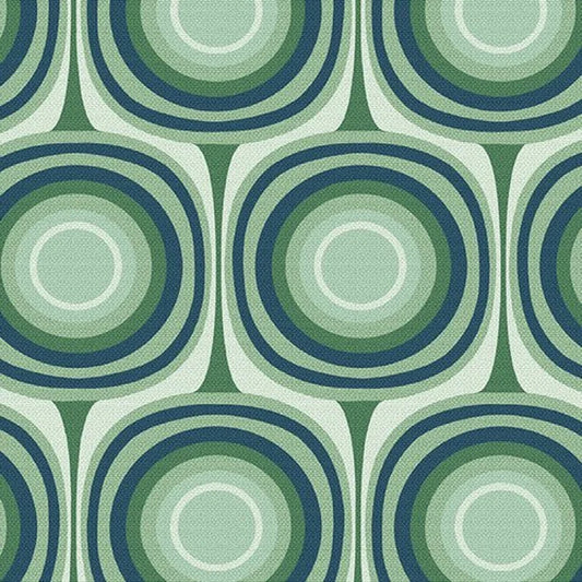 Blue/Green Squircle Wide Back 108" - Henry Glass & Co.