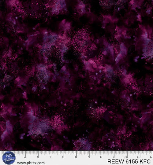 Burgundy / Wine - Underwater Reef 108" Cotton Wideback - B&P Textiles
