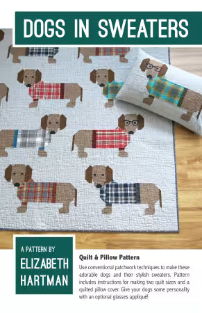 Dogs in Sweaters Quilt by Elizabeth Hartman