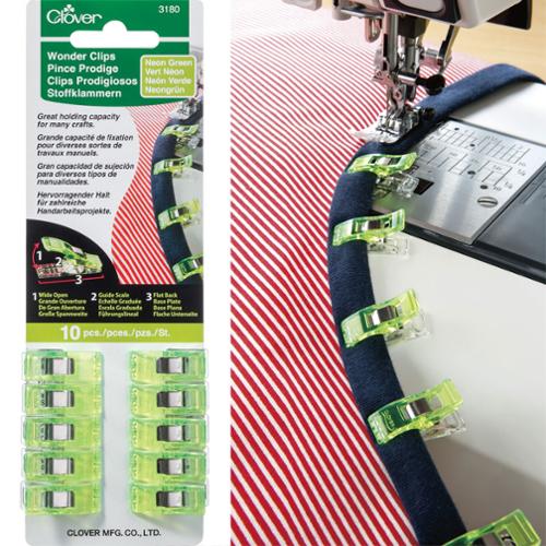 Wonder Clips Neon Green 10ct by Clover