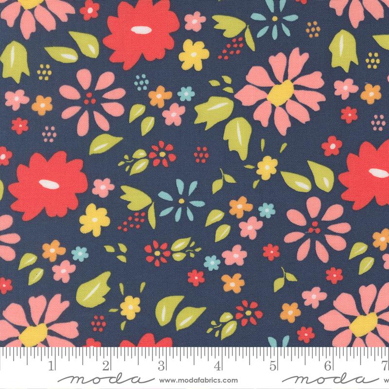 Delightfully Yours - Navy- Wideback 108" -Moda