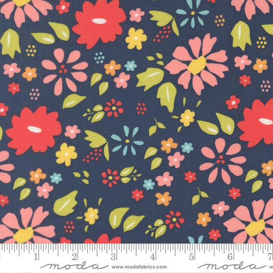 Delightfully Yours - Navy- Wideback 108" -Moda