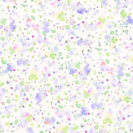 Teal/Lavender Sally's Speckle - 108" Wideback - P&B Textiles