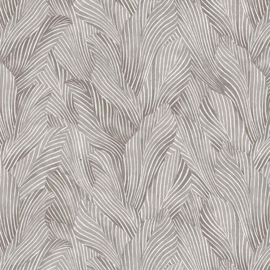 Silver Earth Tones - Leaf-Like Texture - P&B Textiles - 108" wide back