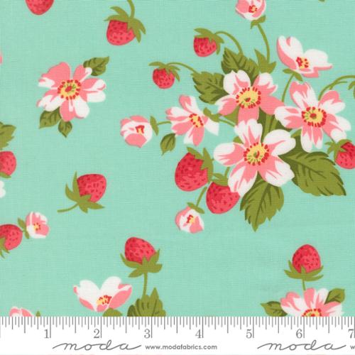 Aqua -  Bloomsberry by Camille Roskelley for Moda Fabrics