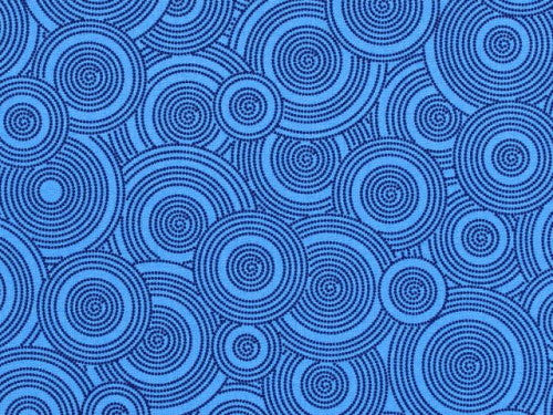 TOSSED BLUE ON BLUE DOTTED CIRCLES - 108" WIDE BACK - Choice Fabrics