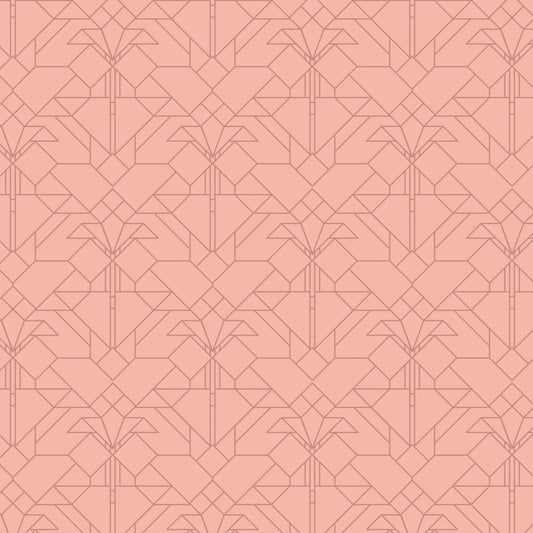 Desert Tonal Coonley Tulip - Frank Lloyd Wright Collection by Cloud9 108" Quilt Backing