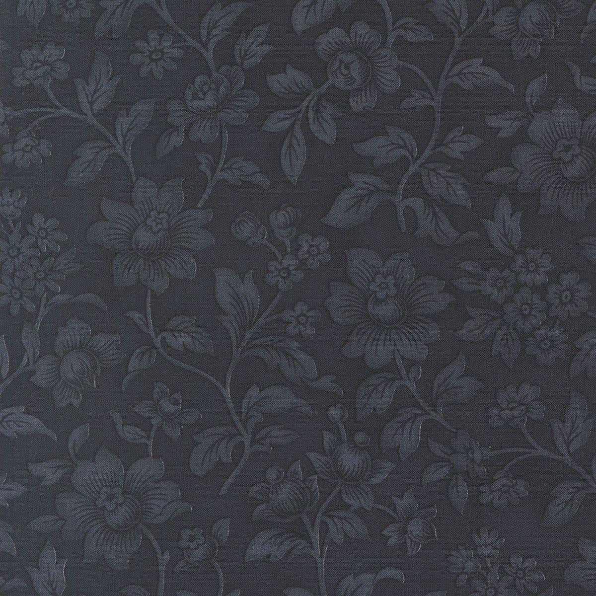Midnight Blue - Ambiance  by 3 Sisters  108 Inch Wide Quilt Back Floral for Moda