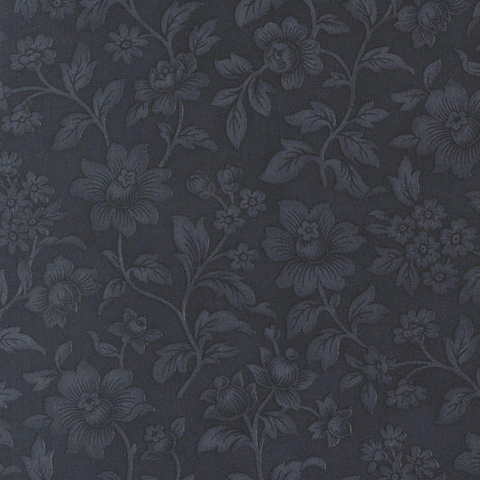 Midnight Blue - Ambiance  by 3 Sisters  108 Inch Wide Quilt Back Floral for Moda