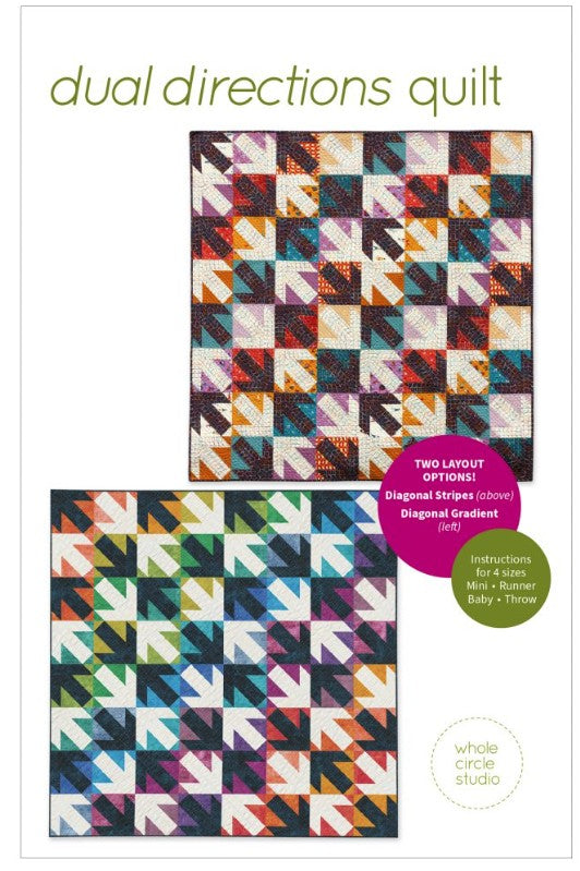 Dual Directions quilt pattern from Whole Circle Studio