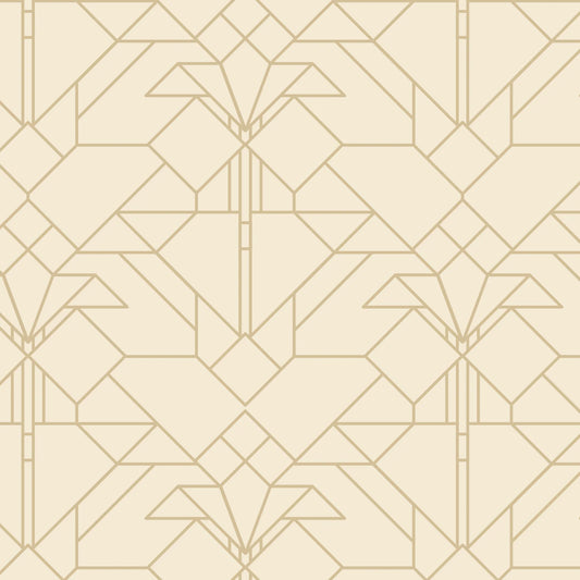 Earth Coonley Tulip - Frank Lloyd Wright Collection by Cloud9 108" Quilt Backing