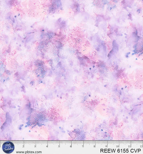 Lavendar/Purple Underwater Reef 108" Cotton Wideback - B&P Textiles