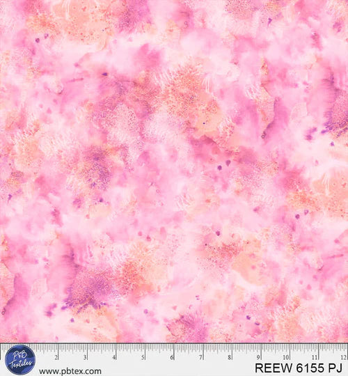Pink Underwater Reef 108" Cotton Wideback - B&P Textiles