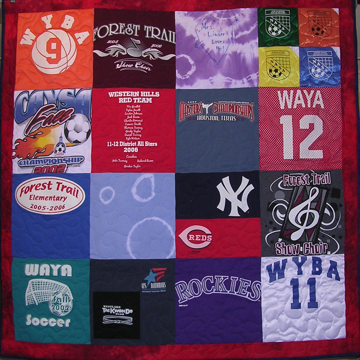 t shirt quilt with sashing