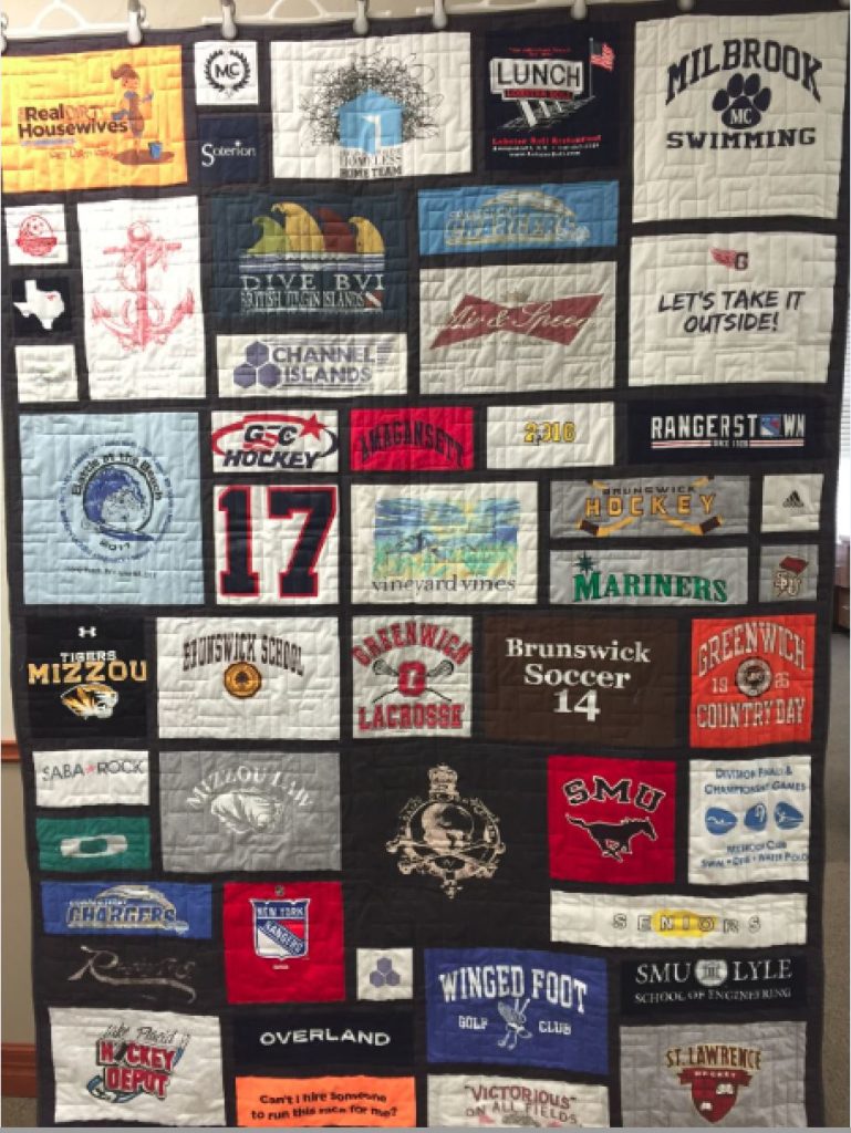 Another OTTQ t-shirt quilt – Over The Top Quilting Studio
