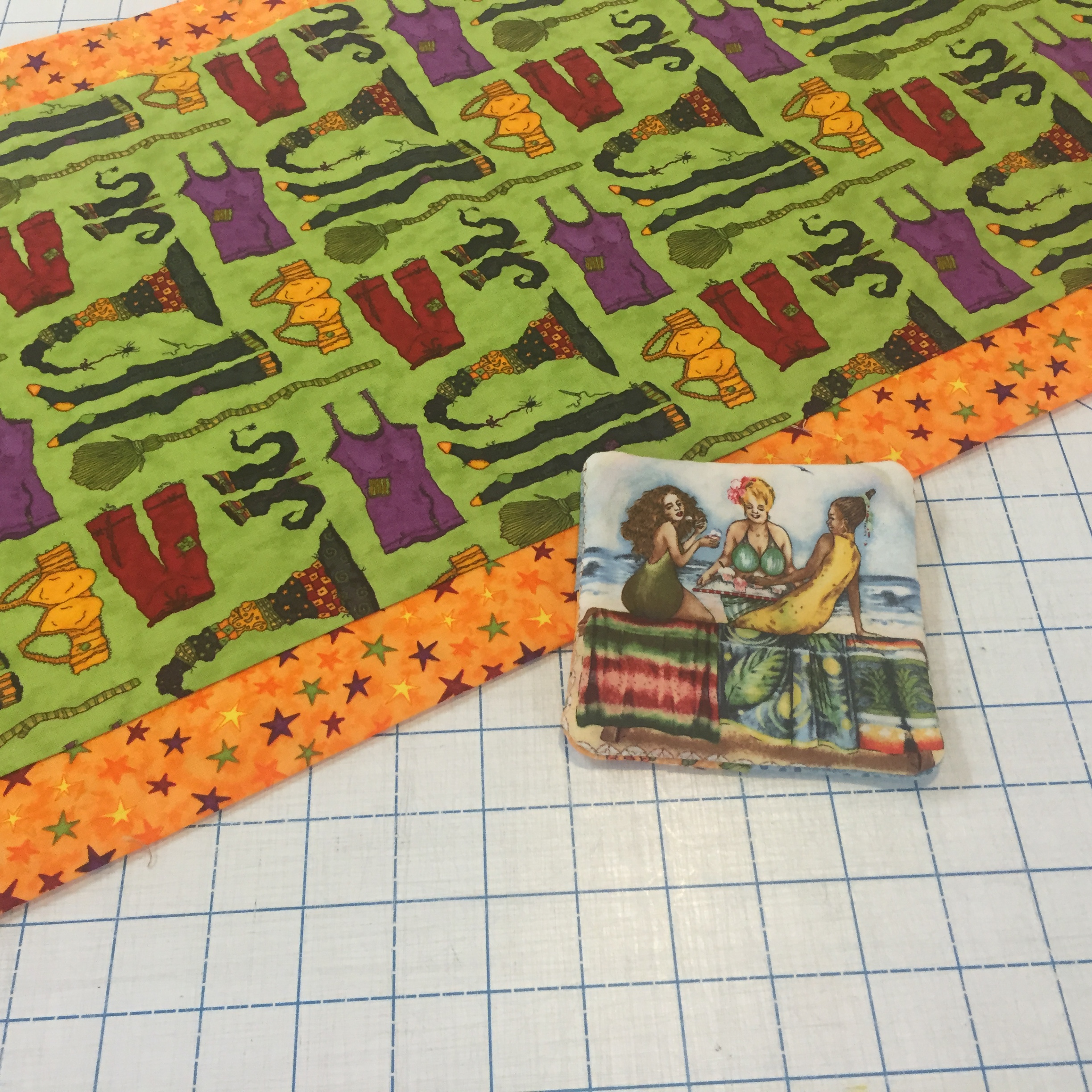Ten Minute Table Runner with Fat Quarter Coasters – Over The Top ...
